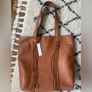 Sole society brown tote bag